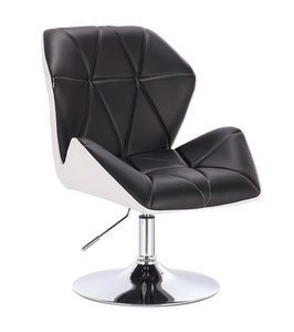 HR212 SCAUN ALB-NEGRU