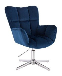 HR650CROSS Bleumarin Catifea Scaun