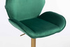 HR350W Scaun Verde din Catifea Bază Aurie