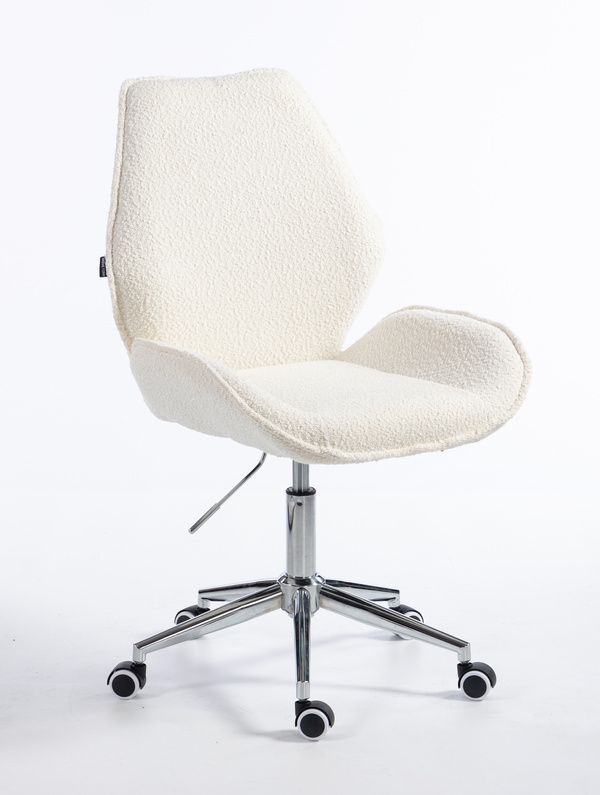 HR350K Scaun Boucle din Catifea Bază Cromata