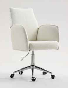 HR280K Scaun Crem Boucle cu Bază Cromata