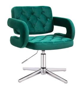 HR8403CROSS Scaun Verde Catifea