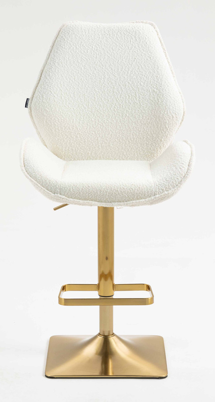 HR350KW Scaun Boucle din Catifea Bază Aurie