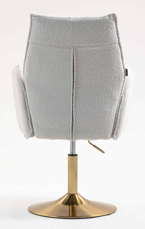 HR280N Scaun Gri Boucle cu Bază Aurie