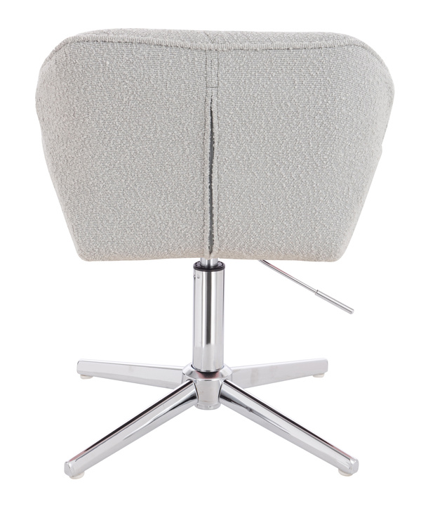 HR111CROSS Scaun Gri Boucle cu Bază Cromata