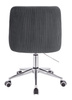 HR920K Scaun Grafit din Catifea cu Bază Cromata