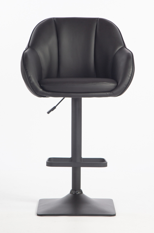 HR2055KW Scaun Neagră din Piele Ecologica cu Bază Neagră