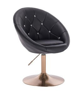 HC8516CN Scaun Negru cu Bază Aurie