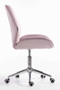 HR350K Scaun Mov din Catifea Bază Cromata