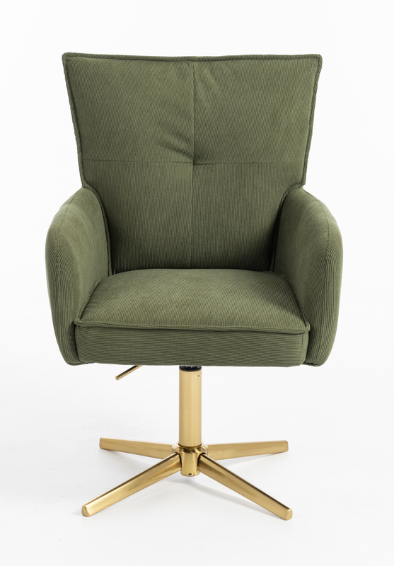 HR250CROSS Scaun Zsályazöld Prémium Kordbársony Bază Aurie