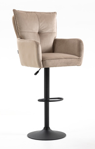 HR250W Scaun Catifea Latte Bază Neagră