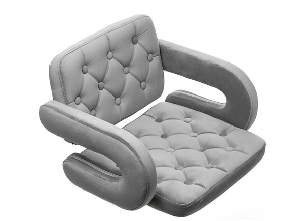 HR8403W Scaun Catifea Gri