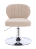 HR193N Scaun Latte Boucle cu Bază Cromata