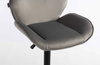 HR350W Scaun Gray din Catifea Bază Neagră