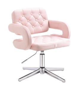 HR8403CROSS Scaun Catifea Roz