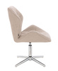 HR212CROSS Scaun Latte Boucle cu Bază Cromata