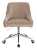 HR920K Scaun Latte din Catifea cu Bază Cromata