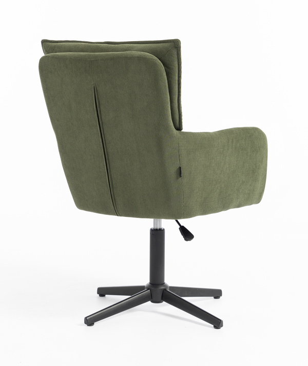 HR250CROSS Scaun Zsályazöld Prémium Kordbársony Bază Neagră