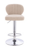 HR193W Scaun Latte Boucle cu Bază Cromata