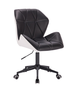 HR212K SCAUN Neagră-Alb cu Bază Neagră