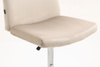 HR150W Scaun Latte din Catifea cu Bază Cromata