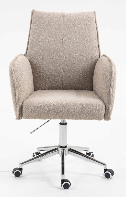 HR280K Scaun Latte Boucle cu Bază Cromata