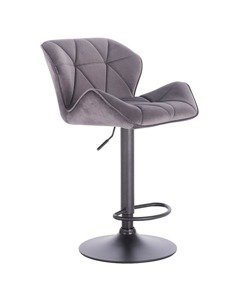 HR111W Scaun Catifea Grafit Velur cu Bază Neagra