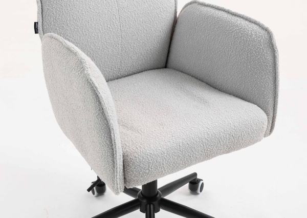 HR280K Scaun Gri Boucle cu Bază Neagră