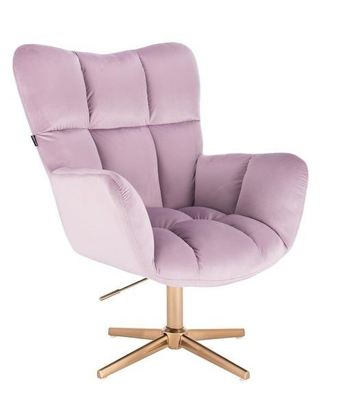 HR650CROSS Mov Catifea Scaun cu Bază Aurie
