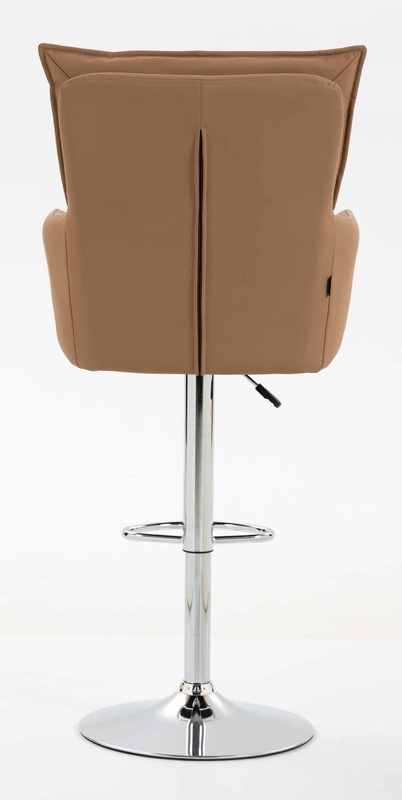 HR250W Scaun Piele Ecologică Premium Soft Culoare Caramel Bază Cromata