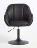 HR2055N Scaun Neagră din Piele Ecologica cu Bază Neagră