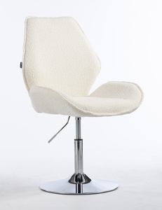 HR350N Scaun Boucle din Catifea Bază Cromata