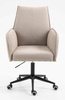 HR280K Scaun Latte Boucle cu Bază Neagră