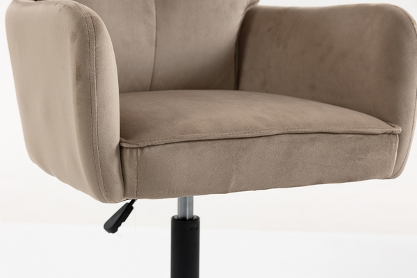 HR250K Scaun Catifea Latte Bază Neagră