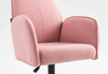 HR280KW Scaun Roz Pudra Boucle cu Bază Neagră