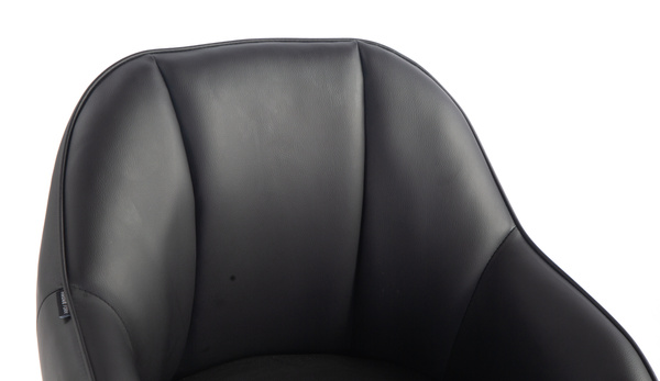 HR2055K Scaun Neagră din Piele Ecologica cu Bază Neagră