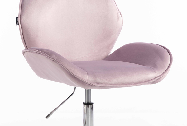 HR350K Scaun Mov din Catifea Bază Cromata