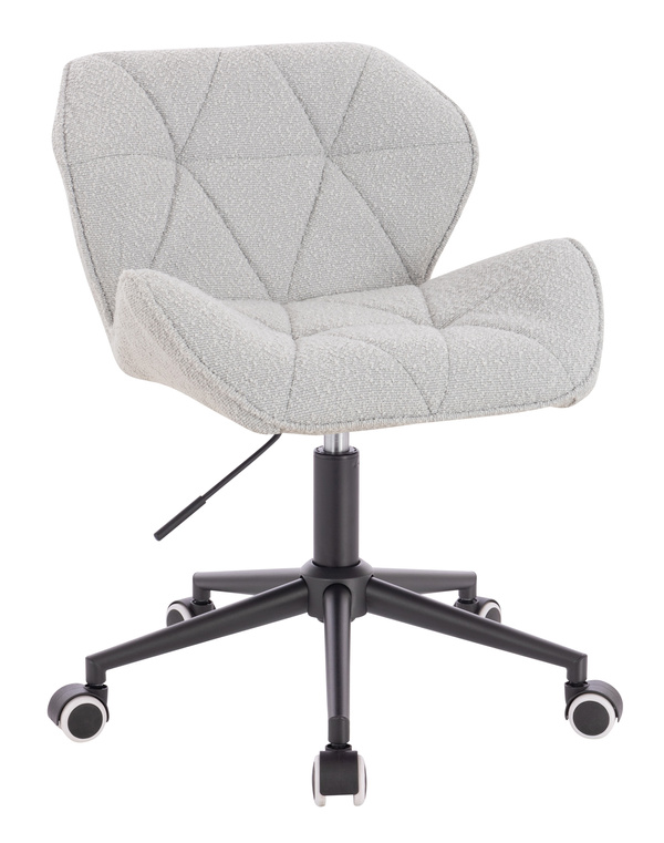 HR111K Scaun Gri Boucle cu Bază Neagră