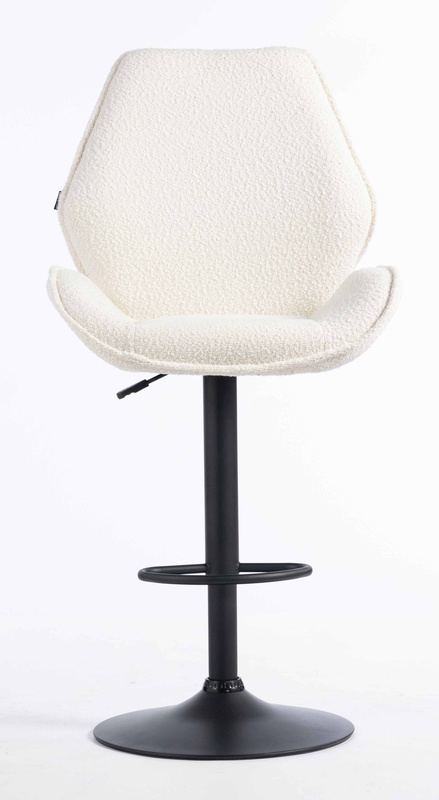 HR350W Scaun Crem din Boucle Bază Neagră