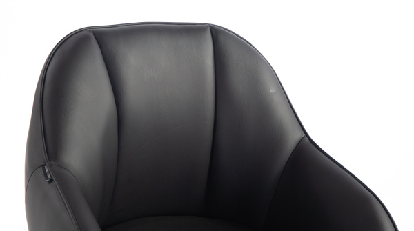 HR2055 BAZĂ STEA Scaun Neagră din Piele Ecologica cu Bază Neagră