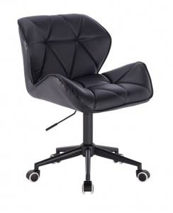 HC111K Scaun Neagră cu Bază Aurie