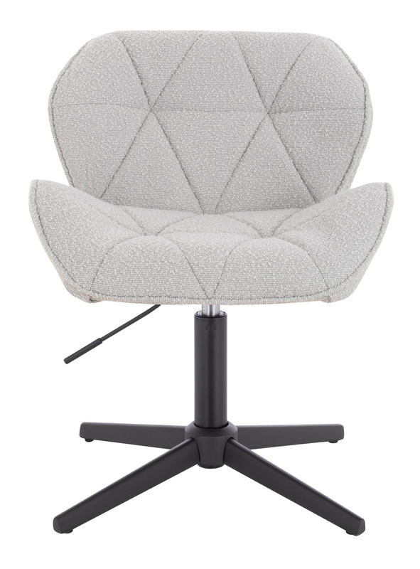 HR111CROSS Scaun Gri Boucle cu Bază Neagră