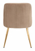 HR920 Scaun cu picioare aurii Latte din Catifea