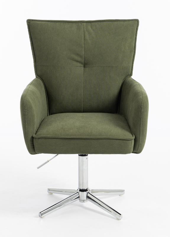HR250K Scaun Zsályazöld Prémium Kordbársony Bază Cromata