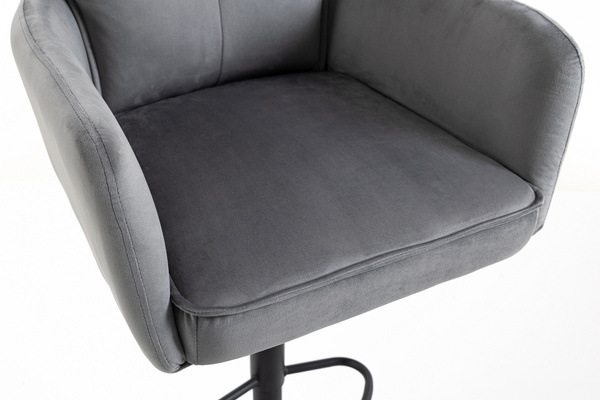 HR250W Scaun Catifea Grafit Bază Neagră