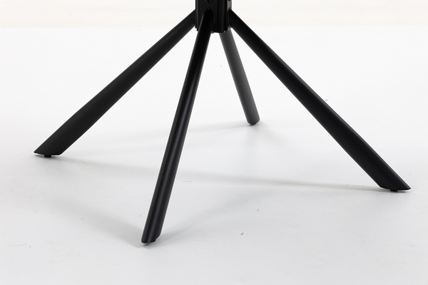 HR2055 BAZĂ STEA Scaun Crem din Boucle cu Bază Neagră