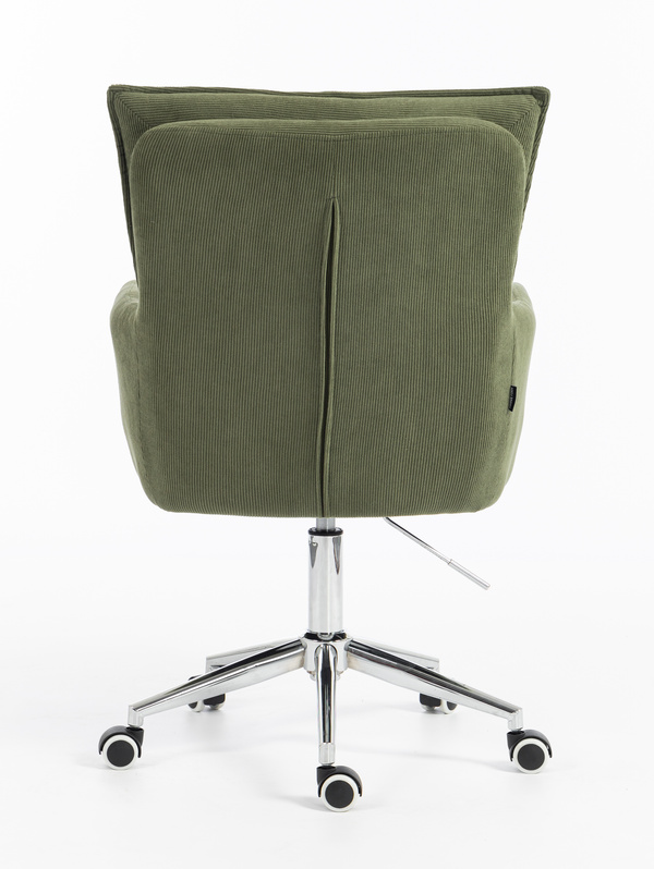 HR250K Scaun Zsályazöld Prémium Kordbársony Bază Cromata
