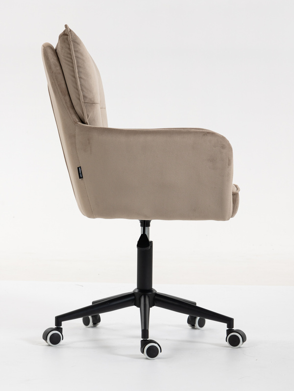 HR250K Scaun Catifea Latte Bază Neagră