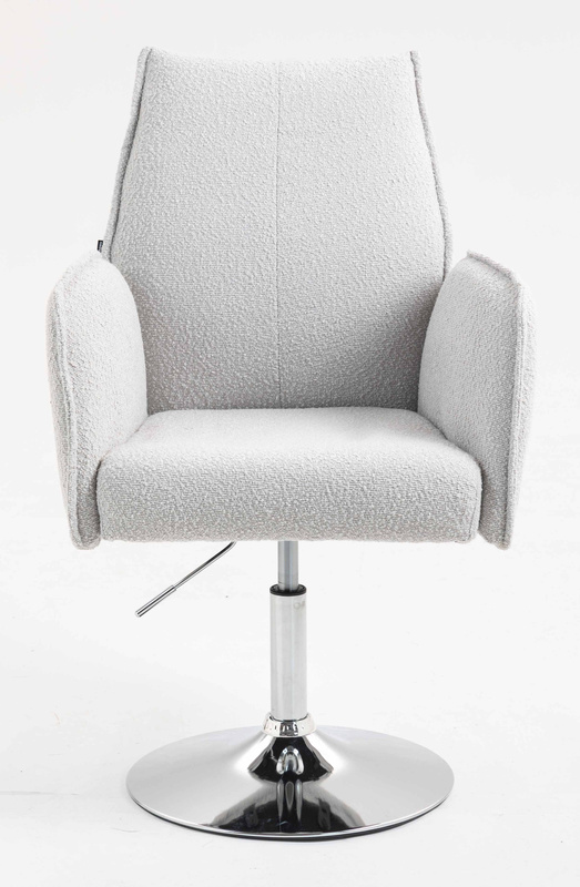 HR280N Scaun Gri Boucle cu Bază Cromata