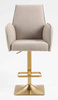 HR280KW Scaun Latte Boucle cu Bază Aurie